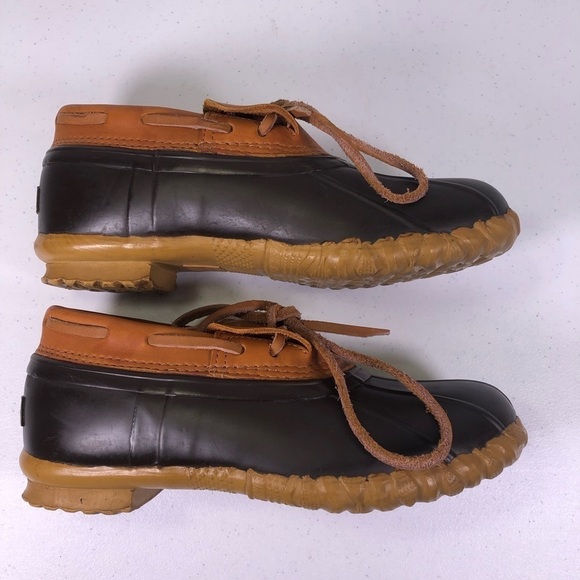 CABELAS Rubber Leather Ankle Duck Boots Rain Muck - Picture 2 of 9